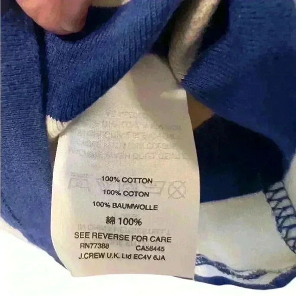 🟠J. Crew Royal Blue & White Stripe Tank – Size XXS - Picture 4 of 4